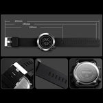 SKMEI 1426 Multifunktionale Outdoor Fashion Nachtleuchtende Wasserdichte Schwarz-Maschine-Gummi-Ring Digitaluhr, Schwarz-Maschine-Gummi-Ring, 1426 Schwarz-Maschine-Gummi-Ring