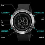 SKMEI 1426 Multifunktionale Outdoor Fashion Nachtleuchtende Wasserdichte Schwarz-Maschine-Gummi-Ring Digitaluhr, Schwarz-Maschine-Gummi-Ring, 1426 Schwarz-Maschine-Gummi-Ring