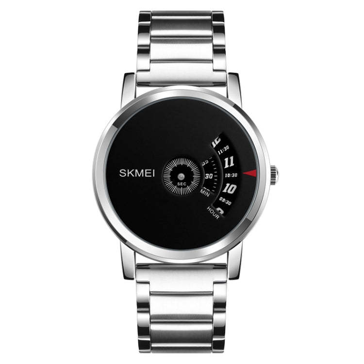 SKMEI 1260 Modische Kreative Zeiger 30m Wasserdichte Quarz-Armbanduhr mit Edelstahlarmband