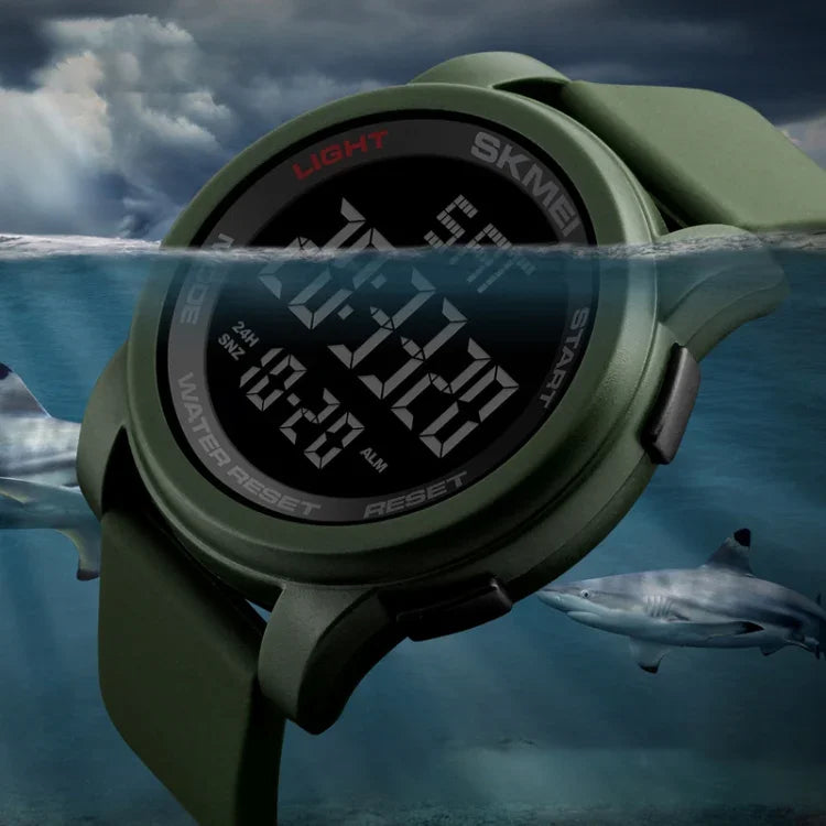 SKMEI 1257 Herren Modische Outdoor 50m Wasserdichte Digitale Sport Armbanduhr