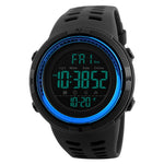 SKMEI 1251 Herren Modische Outdoor 50m Wasserdichte Sportuhr Digitaluhr mit PU-Armband