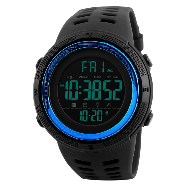 SKMEI 1251 Herren Modische Outdoor 50m Wasserdichte Sportuhr Digitaluhr mit PU-Armband