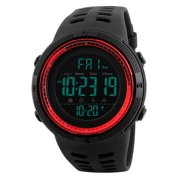 SKMEI 1251 Herren Modische Outdoor 50m Wasserdichte Sportuhr Digitaluhr mit PU-Armband