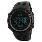 SKMEI 1251 Herren Modische Outdoor 50m Wasserdichte Sportuhr Digitaluhr mit PU-Armband