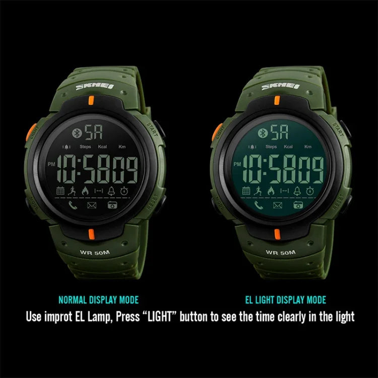 SKMEI 1301 Multifunktions 50m Wasserdichte Sport-Bluetooth Smartwatch, Kompatibel mit Android & iOS System