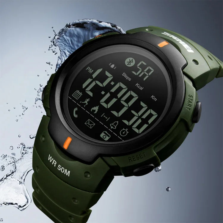 SKMEI 1301 Multifunktions 50m Wasserdichte Sport-Bluetooth Smartwatch, Kompatibel mit Android & iOS System