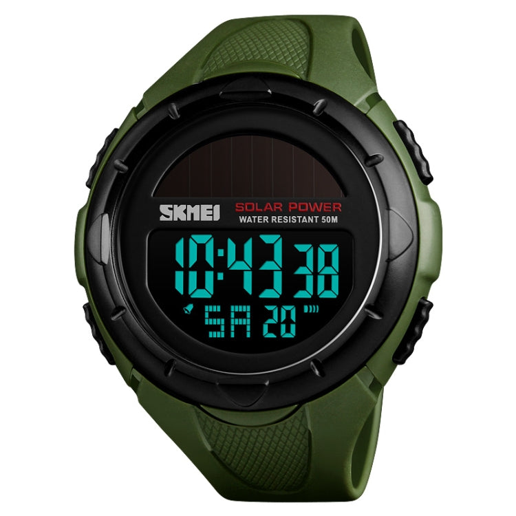 SKMEI 1405 Modische Solar Outdoor-Sportuhr Multifunktionale 50m Wasserdichte Herren Digitaluhr