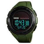 SKMEI 1405 Modische Solar Outdoor-Sportuhr Multifunktionale 50m Wasserdichte Herren Digitaluhr