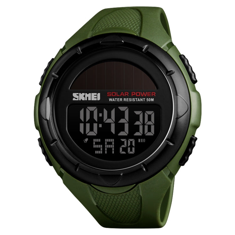 SKMEI 1405 Modische Solar Outdoor-Sportuhr Multifunktionale 50m Wasserdichte Herren Digitaluhr