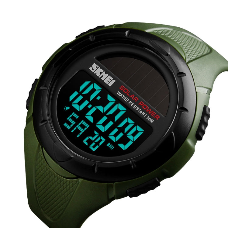 SKMEI 1405 Modische Solar Outdoor-Sportuhr Multifunktionale 50m Wasserdichte Herren Digitaluhr