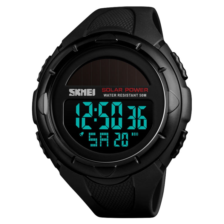 SKMEI 1405 Modische Solar Outdoor-Sportuhr Multifunktionale 50m Wasserdichte Herren Digitaluhr