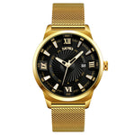 SKMEI 9166 Mode Herren Business Uhr 30m Wasserdichte Metall Quarz Armbanduhr