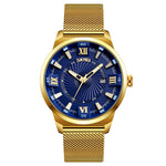 SKMEI 9166 Mode Herren Business Uhr 30m Wasserdichte Metall Quarz Armbanduhr