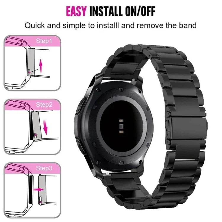 Stainless Steel Wrist Watch Band for Samsung Gear S3 22mm
