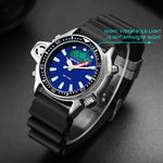 SANDA 3008 Multifunktionale Herren Outdoor-Sport Nachtleuchtende 50m Wasserdichte Digitale Armbanduhr