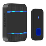 N15K-1T1-B 110 dB WLAN-Türklingelempfänger (IP55 wasserdicht, geringer Stromverbrauch) mit Nachtlicht, 53 Musikoptionen, Reichweite: 300 m, Farben: Weiß und Schwarz