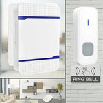 N15K-1T1-B 110 dB WLAN-Türklingelempfänger (IP55 wasserdicht, geringer Stromverbrauch) mit Nachtlicht, 53 Musikoptionen, Reichweite: 300 m, Farben: Weiß und Schwarz