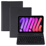 A06 Abnehmbare Lammlederstruktur Ultraleichte TPU Bluetooth-Tastatur Leder-Tablet-Hülle mit Ständer für iPad mini 6 / mini 7, A06