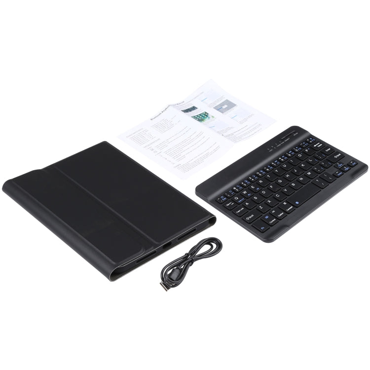 A06 Abnehmbare Lammlederstruktur Ultraleichte TPU Bluetooth-Tastatur Leder-Tablet-Hülle mit Ständer für iPad mini 6 / mini 7, A06