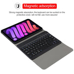 A06 Abnehmbare Lammlederstruktur Ultraleichte TPU Bluetooth-Tastatur Leder-Tablet-Hülle mit Ständer für iPad mini 6 / mini 7, A06