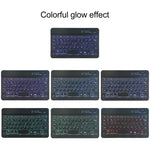 A06S Abnehmbare Lammlederstruktur Ultraleichte TPU Hintergrundbeleuchtete Bluetooth-Tastatur Leder-Tablet-Hülle mit Ständer für iPad mini 6 / mini 7, A06S