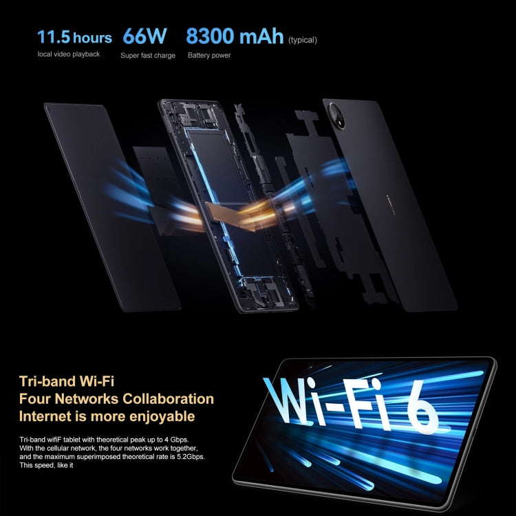 HarmonyOS 3 Qualcomm Snapdragon 888 Octa Core, unterstützt Dual WiFi / BT / GPS, Google Play wird nicht unterstützt, GOT-AL09 8GB+256GB