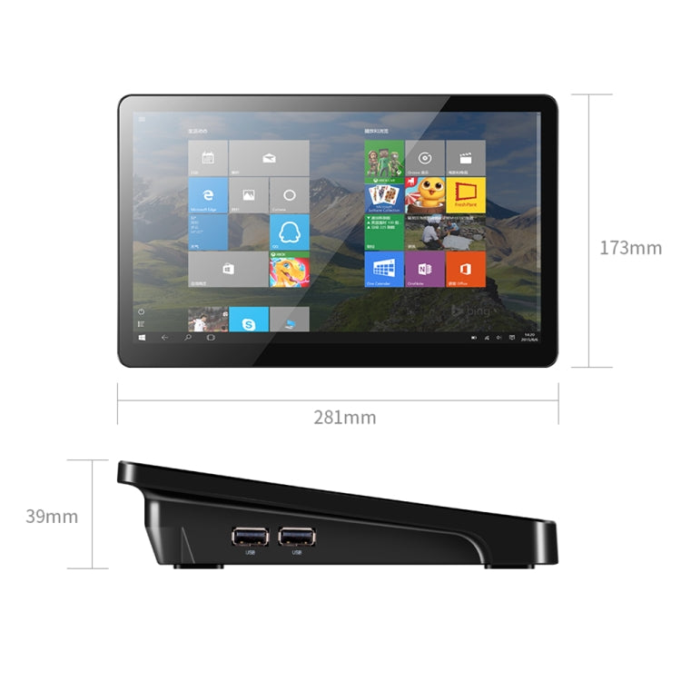 Windows 10 Home Intel Core i3-5005U 2.0GHz, unterstützt WiFi & Bluetooth & TF-Karte & HDMI, X15 8GB+256GB