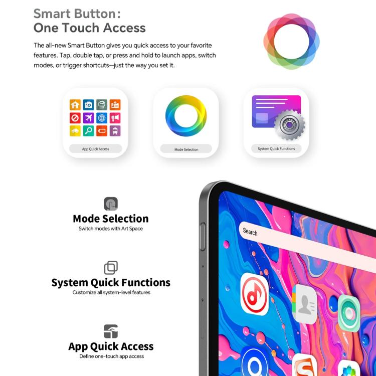 Teclast ArtPad Pro Tablet PC, 8GB+256GB, 12,7 Zoll Android 15 MTK Helio G99 Octa-Core, 4G Dual-SIM, ArtPad Pro