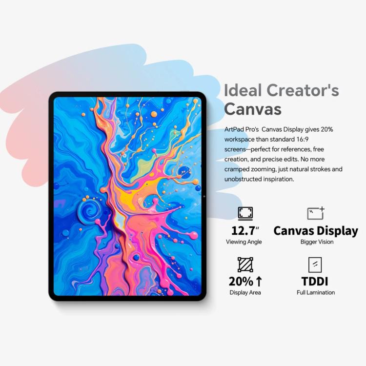 Teclast ArtPad Pro Tablet PC, 8GB+256GB, 12,7 Zoll Android 15 MTK Helio G99 Octa-Core, 4G Dual-SIM, ArtPad Pro
