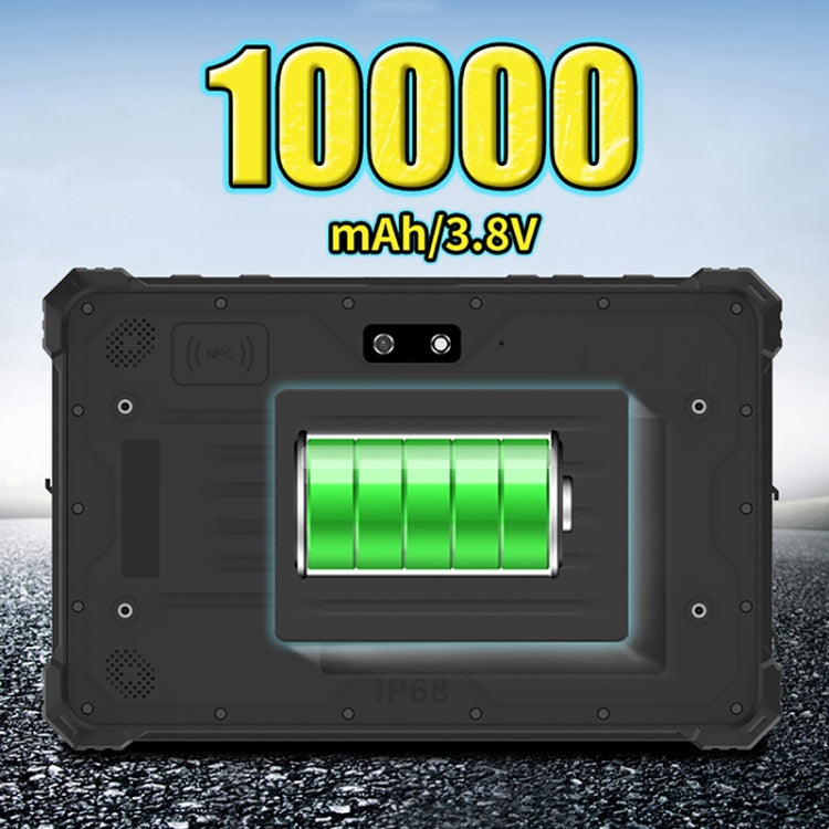 IP68 wasserdicht, stoßfest, staubdicht, Android 10.0 MT6771 Octa-Core, unterstützt GPS/WLAN/Bluetooth/NFC, UK-Stecker, 8 Zoll 4 GB + 64 GB
