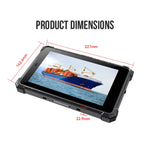 IP68 wasserdicht, stoßfest, staubdicht, Android 10.0 MT6771 Octa-Core, unterstützt GPS/WLAN/Bluetooth/NFC, UK-Stecker, 8 Zoll 4 GB + 64 GB
