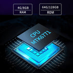 IP68 wasserdicht, stoßfest, staubdicht, Android 10.0 MT6771 Octa-Core, unterstützt GPS/WLAN/Bluetooth/NFC, UK-Stecker, 8 Zoll 4 GB + 64 GB