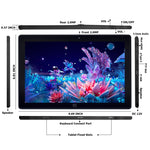Windows 10, Intel Celeron J3455 Quad Core, Unterstützt TF-Karte & HDMI & BT & Dual-WLAN, Tastatur nicht im Lieferumfang enthalten, N4000 4-Kern 8GB+128GB