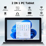 Windows 10, Intel Celeron J3455 Quad Core, Unterstützt TF-Karte & HDMI & BT & Dual-WLAN, Tastatur nicht im Lieferumfang enthalten, N4000 4-Kern 8GB+128GB