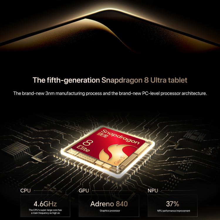 Honor MagicPad3 Pro 13,3 Zoll WiFi Tablet PC, 16GB+512GB MagicOS 10.0 Qualcomm Snapdragon 8 Lite Gen5 Octa Core, 16GB+512GB