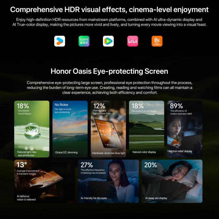 Honor MagicPad3 Pro 13,3 Zoll WiFi Tablet PC, 16GB+512GB MagicOS 10.0 Qualcomm Snapdragon 8 Lite Gen5 Octa Core, 16GB+512GB
