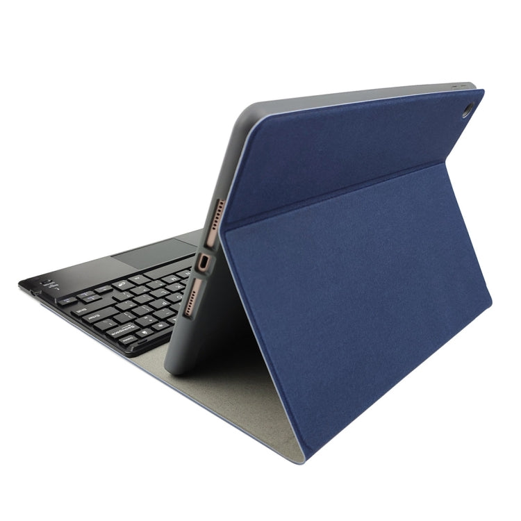 RK508C Abnehmbare magnetische Kunststoff-Bluetooth-Tastatur mit Touchpad + Seidenmuster TPU-Tablet-Hülle für iPad 9,7 Zoll, mit Stifthalter & Ständer, RK508C