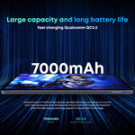 Ohne Tastatur, Android 11, Qualcomm Snapdragon 662 Octa-Core bis zu 2,0 GHz, unterstützt Dual-SIM & Bluetooth & WiFi & TF-Karte (Schwarz+Blau), HiPad Pro 8 GB+128 GB