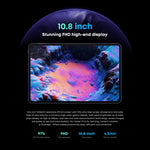 Ohne Tastatur, Android 11, Qualcomm Snapdragon 662 Octa-Core bis zu 2,0 GHz, unterstützt Dual-SIM & Bluetooth & WiFi & TF-Karte (Schwarz+Blau), HiPad Pro 8 GB+128 GB