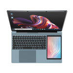 UNIWA ULAP Q15ZR Laptop, 8GB+512GB, 15,6 Zoll und 7 Zoll Dual Display Windows 11 Intel Alder Lake N100 Octa Core, AU Stecker, 8GB+512GB