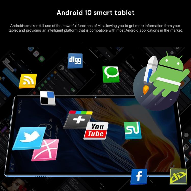 Android 10.0 MTK6750 Octa Core 1,8 GHz, Dual-SIM, unterstützt GPS, OTG, WiFi, BT, 4 GB + 64 GB, MTK6750 4 GB + 64 GB