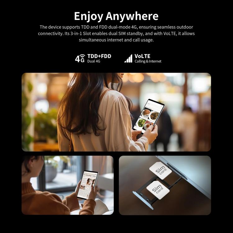 Teclast T50 Mini 4G LTE Tablet PC, 8GB+128GB, 8,7 Zoll Android 15 MediaTek Helio G99 Octa Core, Dual SIM Unterstützung, T50 Mini