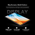 Teclast T60 Pro 4G LTE Tablet PC, 8GB+128GB, 12 Zoll Android 15 MediaTek Helio G99 Octa Core, unterstützt Dual-SIM, T60 Pro