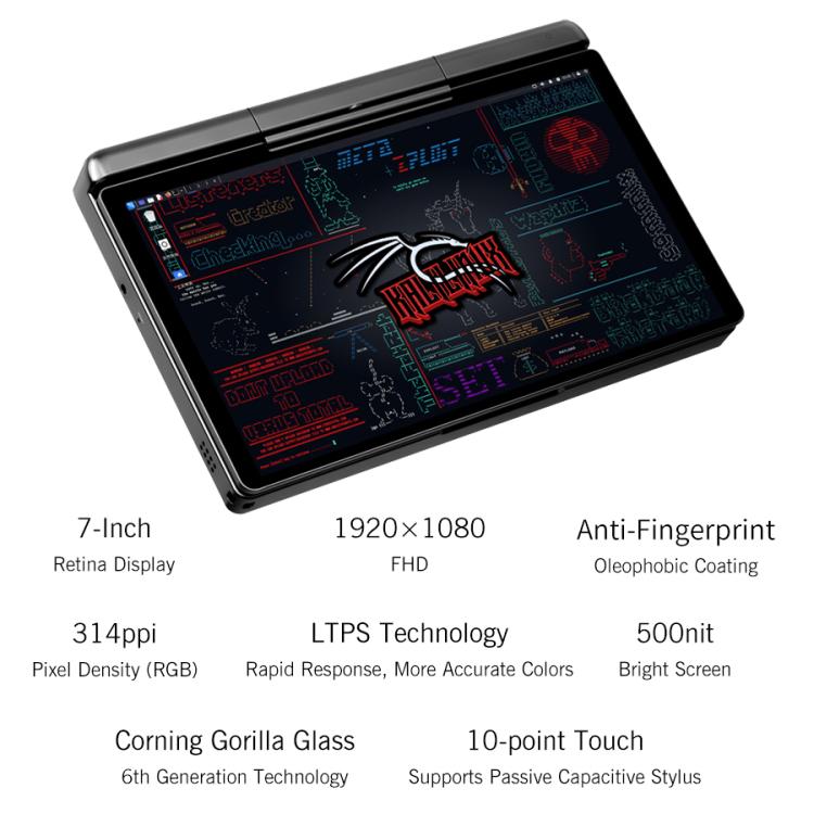 GPD MicroPC 2 Handheld Gaming PC, 16GB+512GB, 7 Zoll Windows 11 Pro Intel Prozessor N250, US-Stecker, WMC2573AU, WMC2573EU, WMC2573UK, WMC2573US