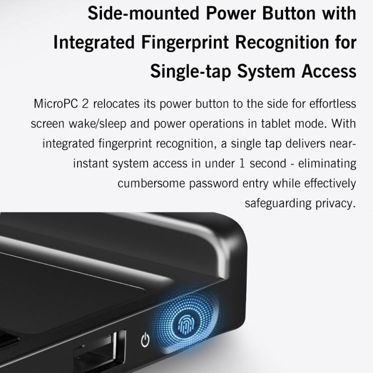 GPD MicroPC 2 Handheld Gaming PC, 16GB+512GB, 7 Zoll Windows 11 Pro Intel Prozessor N250, US-Stecker, WMC2573AU, WMC2573EU, WMC2573UK, WMC2573US