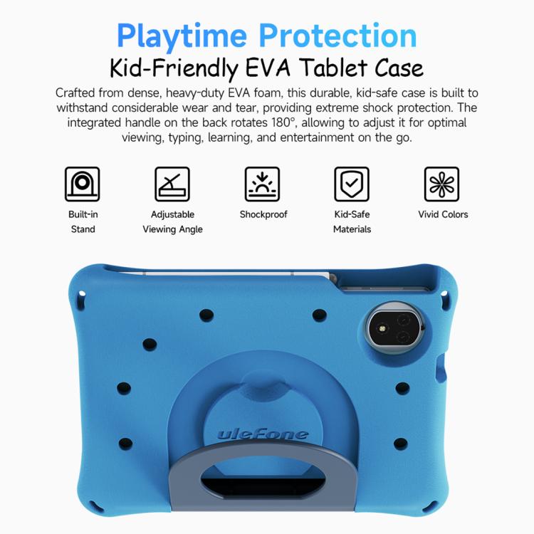 Ulefone Tab A10 Pro Kids Tablet PC, 6GB+128GB, 8.68 Zoll Android 15 MediaTek Helio G91 Octa Core 4G Netzwerk, EU-Stecker