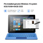 Windows 10 System, Intel Gemini Lake N4120 Quad Core bis zu 2,6 GHz, mit Tastatur und Stylus Pen, unterstützt Dual-Band WiFi & Bluetooth & TF-Karte & HDMI, US-Stecker, W10 mit Tastatur & Stylus Pen