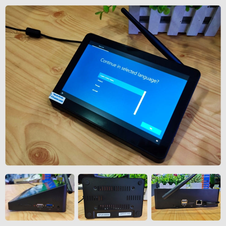 PiPo X9S All-in-One Mini-PC, 9,0 Zoll, 4GB+64GB, Windows 10 Intel Celeron J4105 Quad Core, US-Stecker, 4GB+64GB