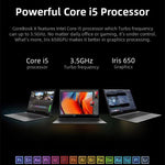Windows 10 Home, Intel Core i5-8259U Quad-Core 2,3GHz-3,8GHz, unterstützt Dual-Band WiFi / Bluetooth / TF-Kartenerweiterung (Dunkelgrau), i5-8259U 8GB+512GB
