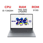 Lenovo XiaoXin 16 SE 2025 Laptop, 16 Zoll, 16GB+512GB, Windows 11, Intel Core i5-13420H 8-Core, US Stecker, XiaoXin 16 SE 2025